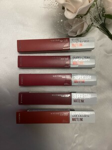 U05032 Maybelline SP стойка коврик чернила помада 5 шт. комплект 5.0ml не использовался товар стоимость доставки 350 иен 