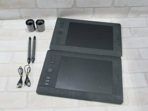 ▲Ω 新LD 0069h 保証有 Wacom【 PTH-451 】ワコム ２台セット　Intuos Pro Small ペンタブレット ペン未使用品・祝10000!取引突破!!