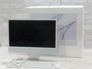 Ω 新DCD 1822m 保証有 Apple A2438 iMac 24インチ, M1, 2021 【 Apple M1 / 8GB / SSD:512GB 】付属品有 / 箱付