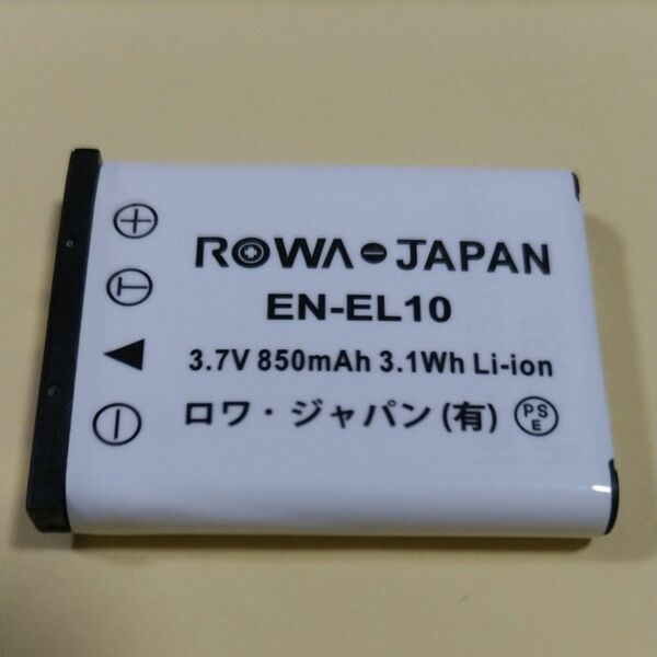 ★ ROWA JAPAN　EN−EL10（3.7V 850mA 3.1Wh）ニコンのカメラ用 バッテリー