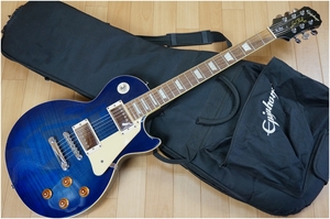 Epiphone ★ エピフォン ★ エレキギター レスポール スタンダード ★ Les Paul STANDARD ★ ブルーサンバースト 虎杢