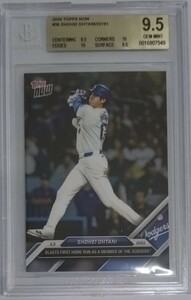 1円出品 BGS9.5 金ラベル Topps Now トップスナウ 大谷翔平 36 ドジャース 2024 Topps Now 1 Shohei Ohtani PSA10 相当 Gold Label