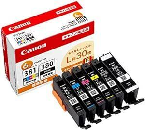 Canon 純正 インクカートリッジ BCI-381(BK/C/M/Y/GY)+380 6色マルチパック BCI-381+380/