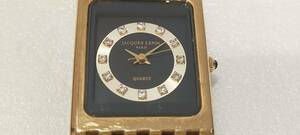 JACQUES LENDL 12Pダイヤ クォーツ腕時計 JL012 ゴールド×黒文字盤 ジャック レンドル 62157