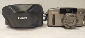 Canon オートボーイ SII コンパクトカメラ 革ケース有 動作未確認 63294