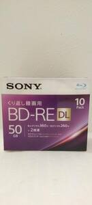 SONY BD-RE DL 録画用ブルーレイディスク 10BNE2VJPS2 くり返し録画用 2層 50GB 10枚パック 未開封 63166