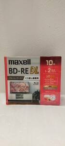 maxell BD-RE DL 録画用ブルーレイディスク BEV50WPG.10S くり返し録画用 2層 50GB 10枚パック 未開封品