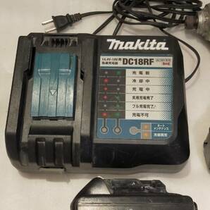 makita 充電式インパクトドライバ セット 通電OK 動作品 (本体 TD170D ライム / バッテリ BL1860B 2個 / 充電器 DC18RF) 63469 の画像2