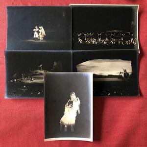 ◆ 戦前 1938年 貝谷八百子 バレエ劇団 バレエ舞台写真 5枚 スーヴニール1 歌舞伎座 ◆ 舞踊 ダンス ブロマイド 写真館 S.HAYASHI 撮影 a
