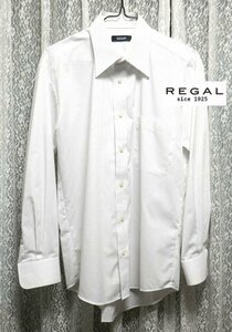 REGAL リーガル　メンズ　ストライプ 長袖 シャツ　形態安定　サマーコットン　38-80