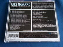 ファッツ・ナヴァロ Fats Navarro／COMPLETE LAST STUDIO SESSION +3_画像2