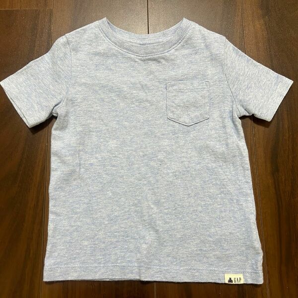 GAPギャップ　Tシャツ　2years 95cm 綿100 ブルー無地ポケット付き