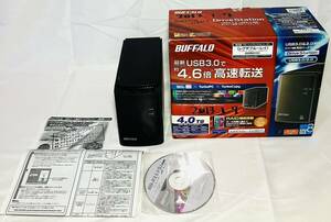 KGNY4059 BUFFALO バッファロー 外付ハードディスク HDD 4TB USB3.0対応 HD-WL4TU3/R1J ミラーリング機能搭載 ジャンク 現状品