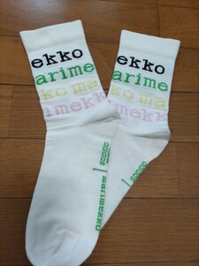 marimekko　adidas　 靴下　22-24センチ 白ソックス　ロゴ
