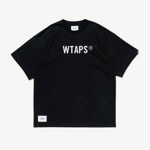 S WTAPS 24SS SIGN / SS / COTTON. TSSC 241ATDT-CSM22 BLACK　COLLEGE　ACADEMY