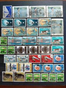昭和42年発行日本記念特殊切手　使用済　41枚