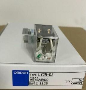 【 新品★送料無料 】OMRON/オムロン 　 LY2N-D2　 DC24V 　リレー　10個セット　6ヶ月保証