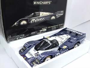 D28 ミニチャンプス 1/18 ポルシェ 956L ルマン 24H 1983 ミニカー モデルカー MINICHAMPS 自動車 模型 未使用