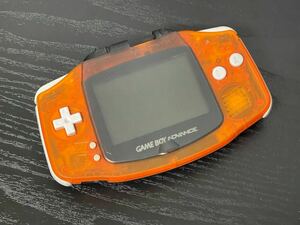  nintendo /Nintendo/ Game Boy Advance /GBA/ large e- limitation / clear orange & clear black / with cover / operation verification ending /
