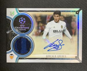 2018 Topps UEFA Museum Goncalo Guedes memolabria Auto #/75