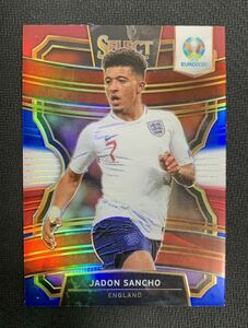 2020 Panini Select UEFA Euro Preview Terrace Tri-Color Prizm Jadon Sancho #80