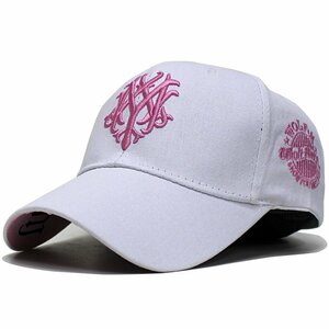 帽子 メンズ レディース キャップ ゴルフ 帽子 スポーツキャップ ウルフ ＣＡＰ　ホワイトピンク