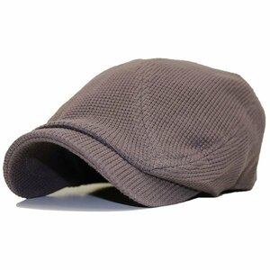 【大きいサイズ】 帽子 メンズ 送料無料 ビッグサイズ ハンチング ビッグワッフルつばロング ブラウン