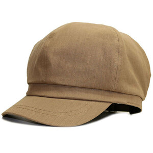 帽子 大きいサイズ 送料無料 男女兼用 調節可能 キャスケット BIG 大きめサイズ ラージ ブラウン