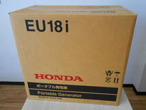 25334 新品 未使用 未開封 HONDA ホンダ ポータブル発電機 EU18i Portable Generater インバータ発電機 保証書有_画像9