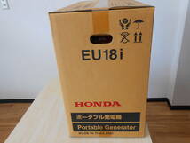 25369 新品 未使用 未開封 HONDA ホンダ ポータブル発電機 EU18i Portable Generater インバータ発電機 保証書有_画像10