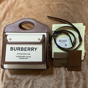 バーバリー BURBERRY ミニポケットバッグ ハンドバッグ　トートバッグ 2way