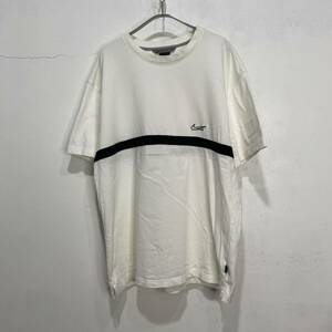 送料無料☆00s☆NIKE☆ナイキ☆ワンポイントロゴTシャツ☆ラインデザイン☆白☆XL☆