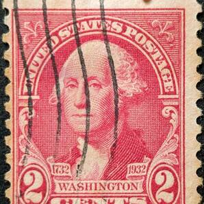 【外国切手】 アメリカ合衆国 1932年01月01日 発行 ジョージ・ワシントン生誕200周年、1732-1799 消印付きの画像1