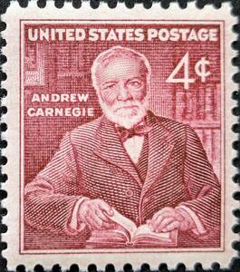 【外国切手】 アメリカ合衆国 1960年11月25日 発行 アンドリュー・カーネギー 未使用