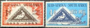 【外国切手】 南アフリカ 1953年09月01日 発行 喜望峰切手100周年記念切手 未使用