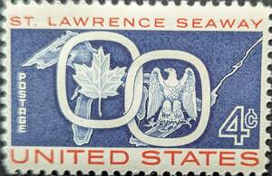 【外国切手】 アメリカ合衆国 1959年06月26日 発行 セント・ローレンス・シーウェイ 未使用