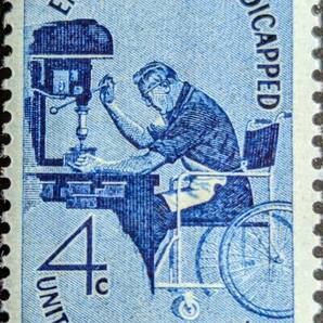 【外国切手】 アメリカ合衆国 1960年08月28日 発行 障がい者雇用 未使用の画像1