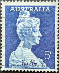 【外国切手】 オーストラリア 1961年09月20日 発行 ネリー・メルバ-1 消印付き