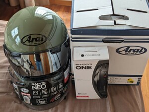 アライ ラパイドネオ NEO 帽体M 内装L ビーコム インカム Arai B+COM ONE