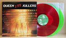 ■カラー盤(Red & Green)!国内盤/2LP■クイーン Queen / ライヴ・キラーズ Live Killers (P-5567-8E) Freddie Mercury■美盤/帯なし_画像1