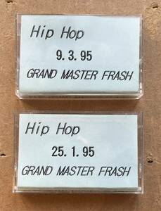 ■HIP HOP/コピーテープファン必見■Grandmaster Flash ミックステープ合計2本セット! ’95放送収録 ラジオ番組DJミックス or 現場録音モノ