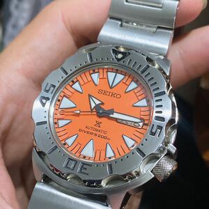 美品　稼働品SEIKO セイコー モンスター自動巻き 腕時計 SRP309K