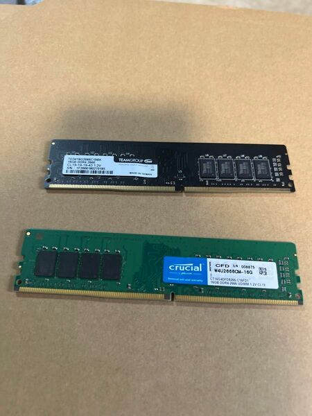 crucial DDR4-2666 16GB TEAMGROUP DDR4 -2666 16GB 16×2の32GB