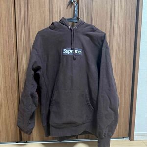 supreme box logo ブラウン　Mサイズ box logo hooded