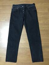 LEVIS Levi's 501 USA製 後染め ブラックデニム w31 ビンテージ 505 リーバイス 先染め _画像1