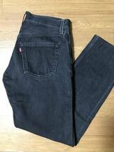 LEVIS Levi's 501 USA製 後染め ブラックデニム w31 ビンテージ 505 リーバイス 先染め _画像4