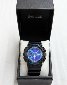 CASIO Casio G-SHOCK G shock Hyper Colors hyper color zGA-110HC-1AJF men's wristwatch hole teji quarts purple 