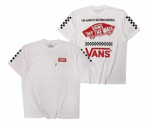 Tシャツ 半袖 白 バンズ VANS ストリート系 スケードボード スケボー ボード スノボー XL