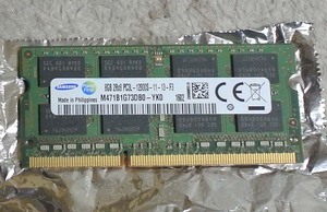 SAMSUNG製 DDR3 PC3L 12800S 204Pin 8G 低電圧対応 1枚。②