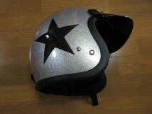BABY BUCO ベビーブコジェットヘルメット(シルバーラメ)中古品 MLサイズ 59cm～60cm_画像3